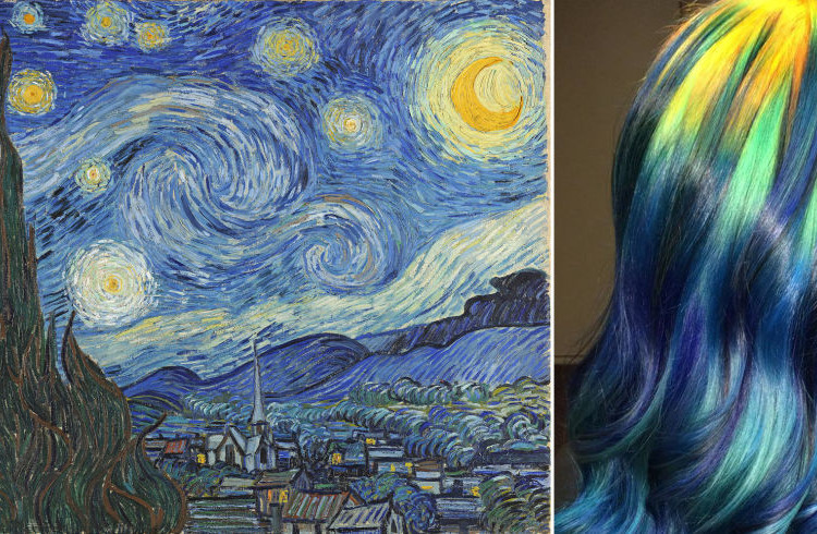 This Colorist Dyes Hair to Look Like Famous Paintings
